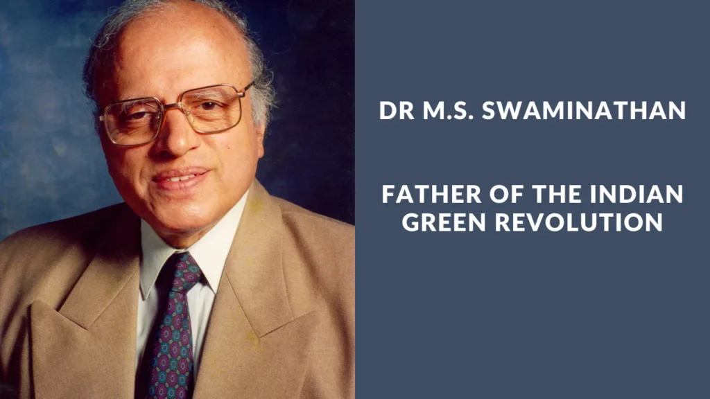 Norman Borlaug : The father of Green Revolution , 111th Birth Anniversary 4 swaminathan